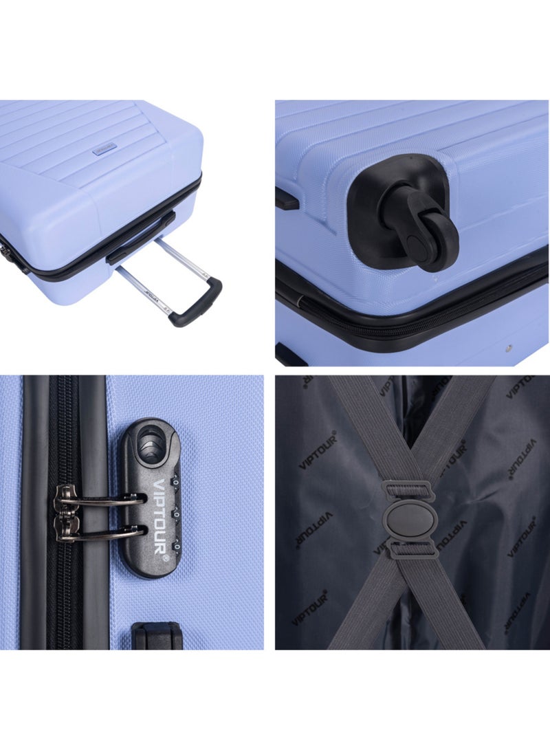 Set of 4 ABS Trolley Luggage With Number Lock 20,24,28,32 Inches