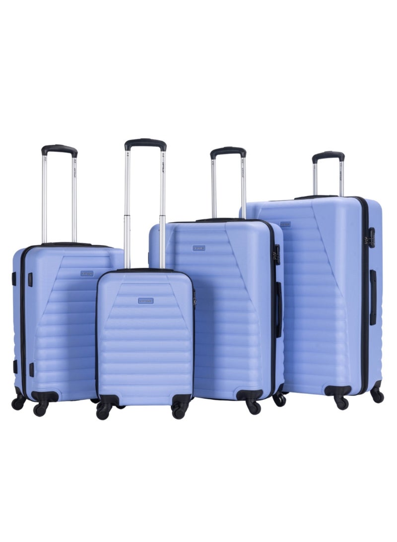 Set of 4 ABS Trolley Luggage With Number Lock 20,24,28,32 Inches