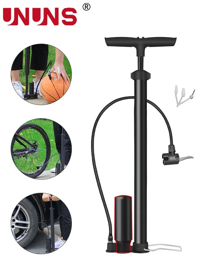 Bicycle Pump,Portable Bike Tire Pump,160 Psi Bike Air Pump With Accessories,Universal Air Pump For Basketball Football Volleyball Motorcycles Car All Bikes And Sports Balls