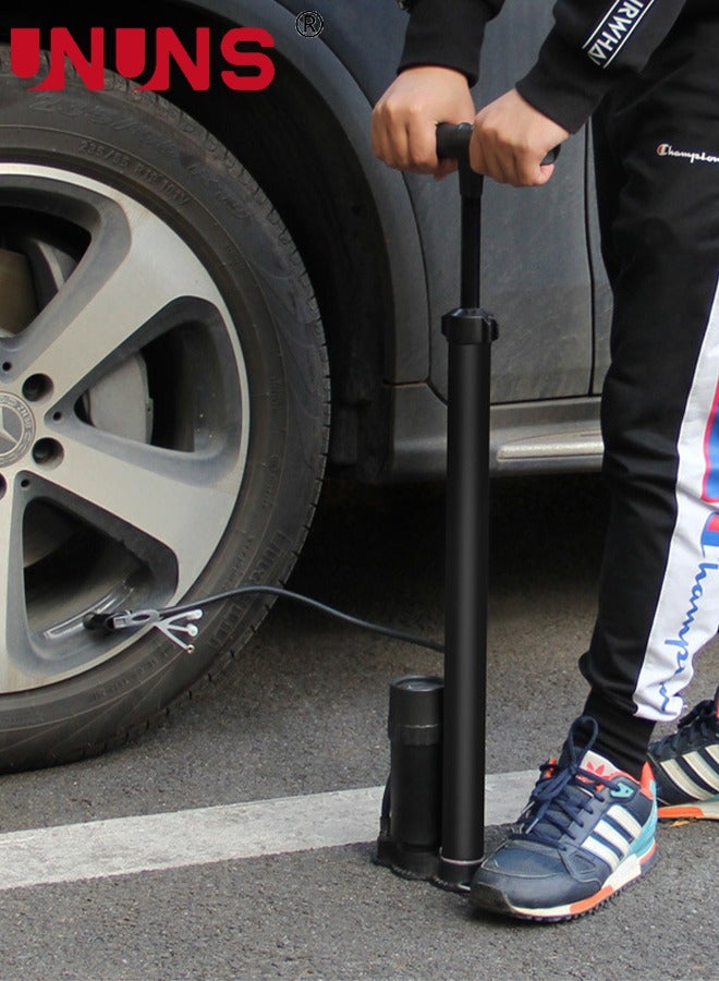 Bicycle Pump,Portable Bike Tire Pump,120 Psi Bike Air Pump With Accessories,Universal Air Pump For Basketball Football Volleyball Motorcycles Car All Bikes And Sports Balls