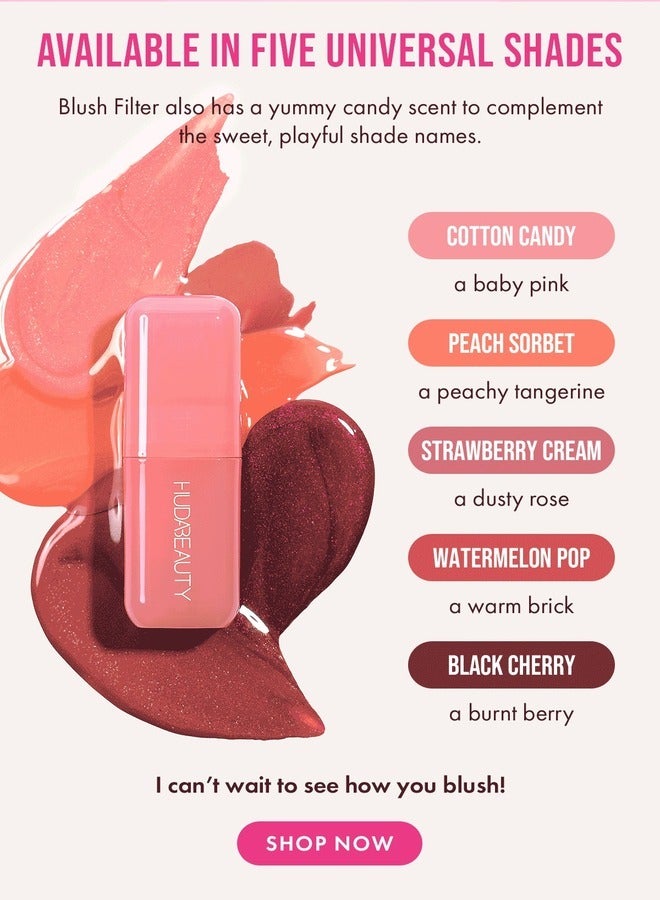 HUDA BEAUTY Blush Filter - Liquid Blush Black Cherry 4.5 ml Black Cherry