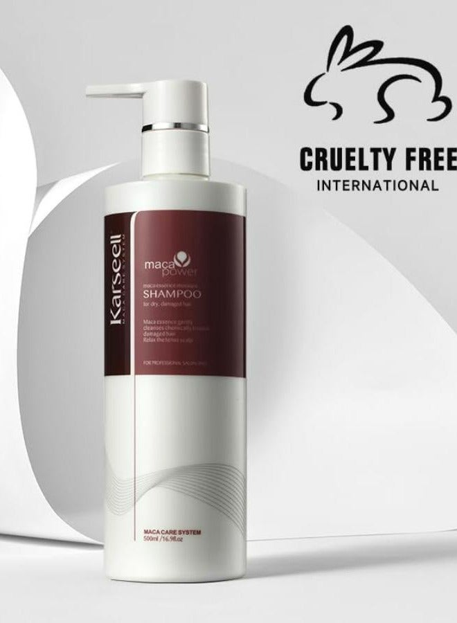 Argan Oil Shampoo Herbal Extract Moisturizing Deep Repair Smooth Shampoo for Dry and Damaged Hair 500 ML
