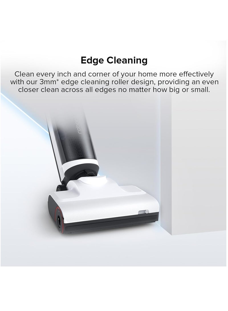 Wet and Dry Vacuum Cleaner Dyad Air,17000Pa Power Suction,Edge Cleaning,Vanquish Wet and Dry Messes, Self-Cleaning & Drying System for Hardwood Floor-White 900 ml 260 W WD2H2A White/Black
