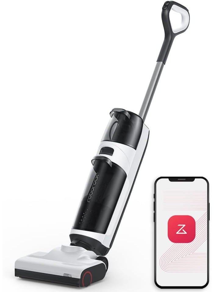 Wet and Dry Vacuum Cleaner Dyad Air,17000Pa Power Suction,Edge Cleaning,Vanquish Wet and Dry Messes, Self-Cleaning & Drying System for Hardwood Floor-White 900 ml 260 W WD2H2A White/Black