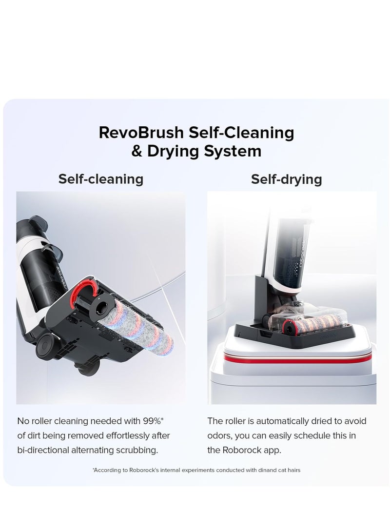 Wet and Dry Vacuum Cleaner Dyad Air,17000Pa Power Suction,Edge Cleaning,Vanquish Wet and Dry Messes, Self-Cleaning & Drying System for Hardwood Floor-White 900 ml 260 W WD2H2A White/Black