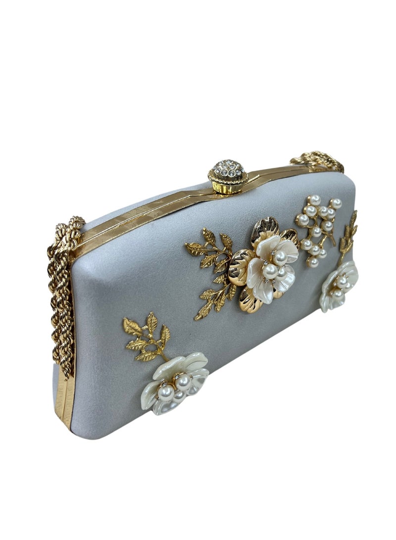 Embellished Square Clutch