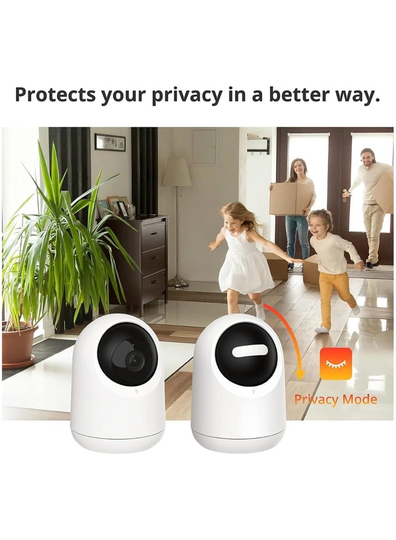 Baby Monitor with Camera, Audio Two-Way Talk, Pan/Tilt Cam 2K Ultra HD for Home Security, Indoor Camera WiFi 2.4G