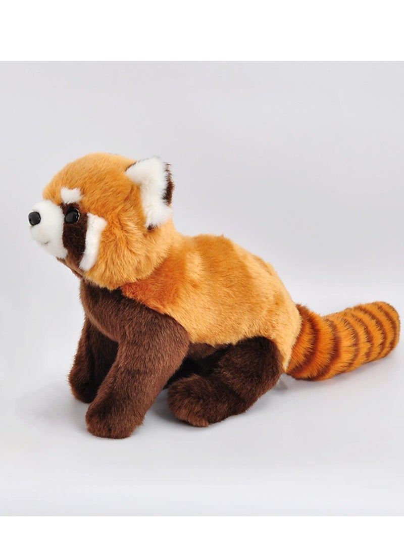 19 Inch Realistic Red Panda Plush Toy: Cute Soft Stuffed Animal for Kids' Birthday Gift and Room Decoration