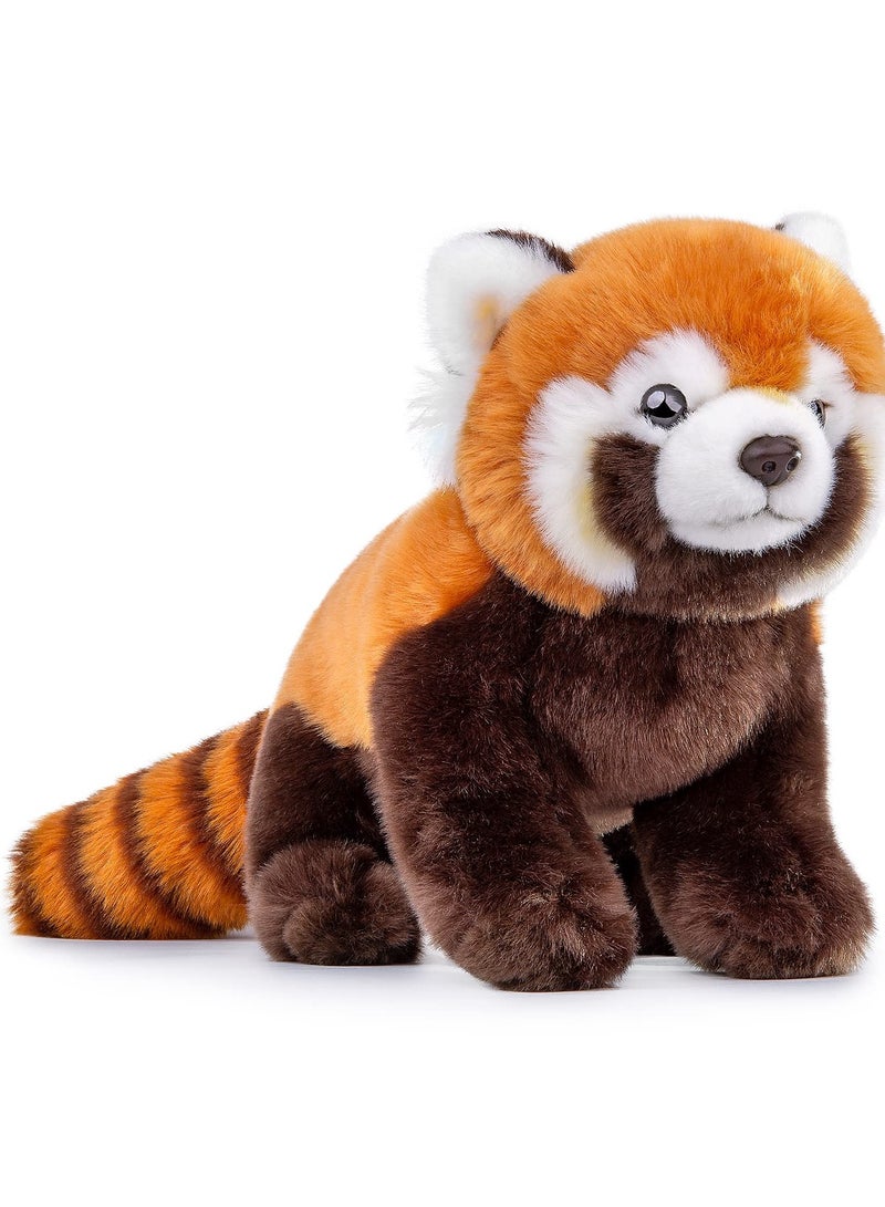 19 Inch Realistic Red Panda Plush Toy: Cute Soft Stuffed Animal for Kids' Birthday Gift and Room Decoration