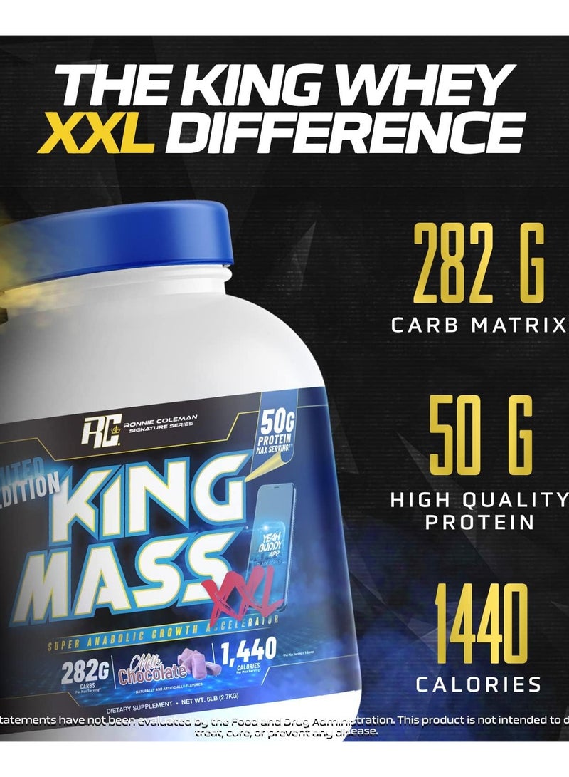 Ronnie Coleman King Mass XL Limited Edition 2.7kg Vanilla Ice Cream Flavor 11 Serving