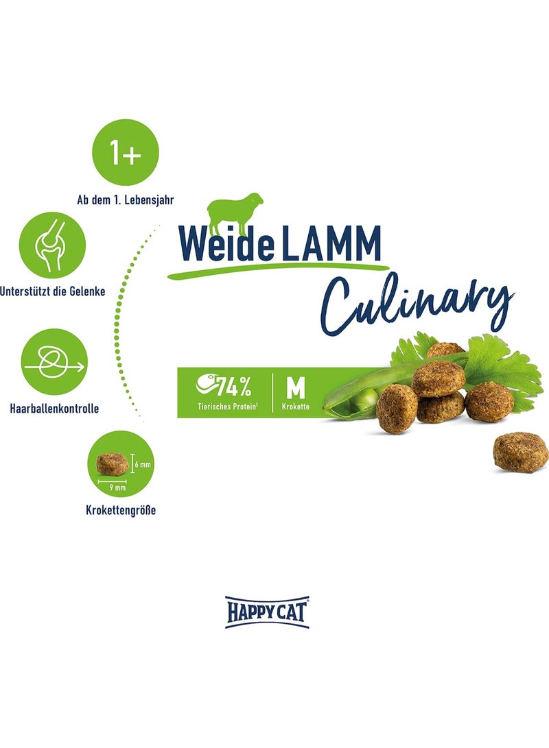 Happy Cat Dry Food Culinary Adult Weide-Lamm 1.3kg ( Hairball control )