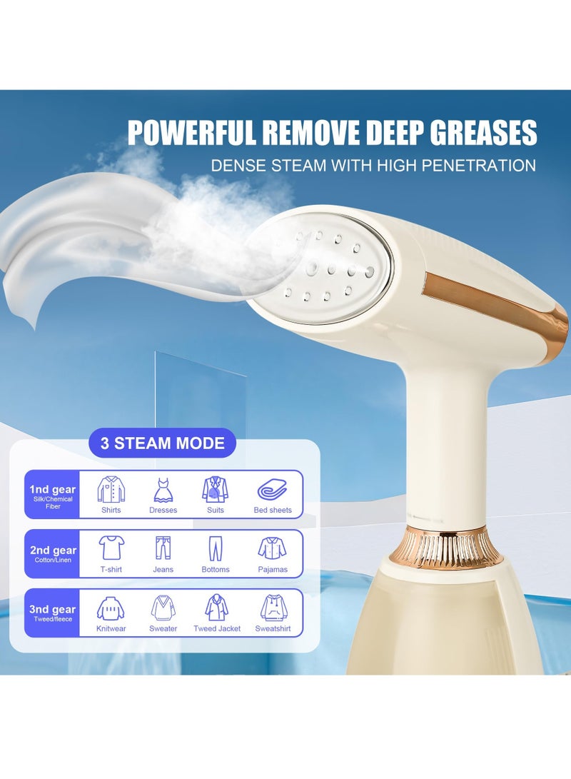 Handheld Steamer for Clothes,15s Fast Heat Up Handheld Steam Iron, Powerful Steam Penetrating Steamer for Clothes,Portable Travel Clothing Steamer, for Removing Wrinkles from Fabrics