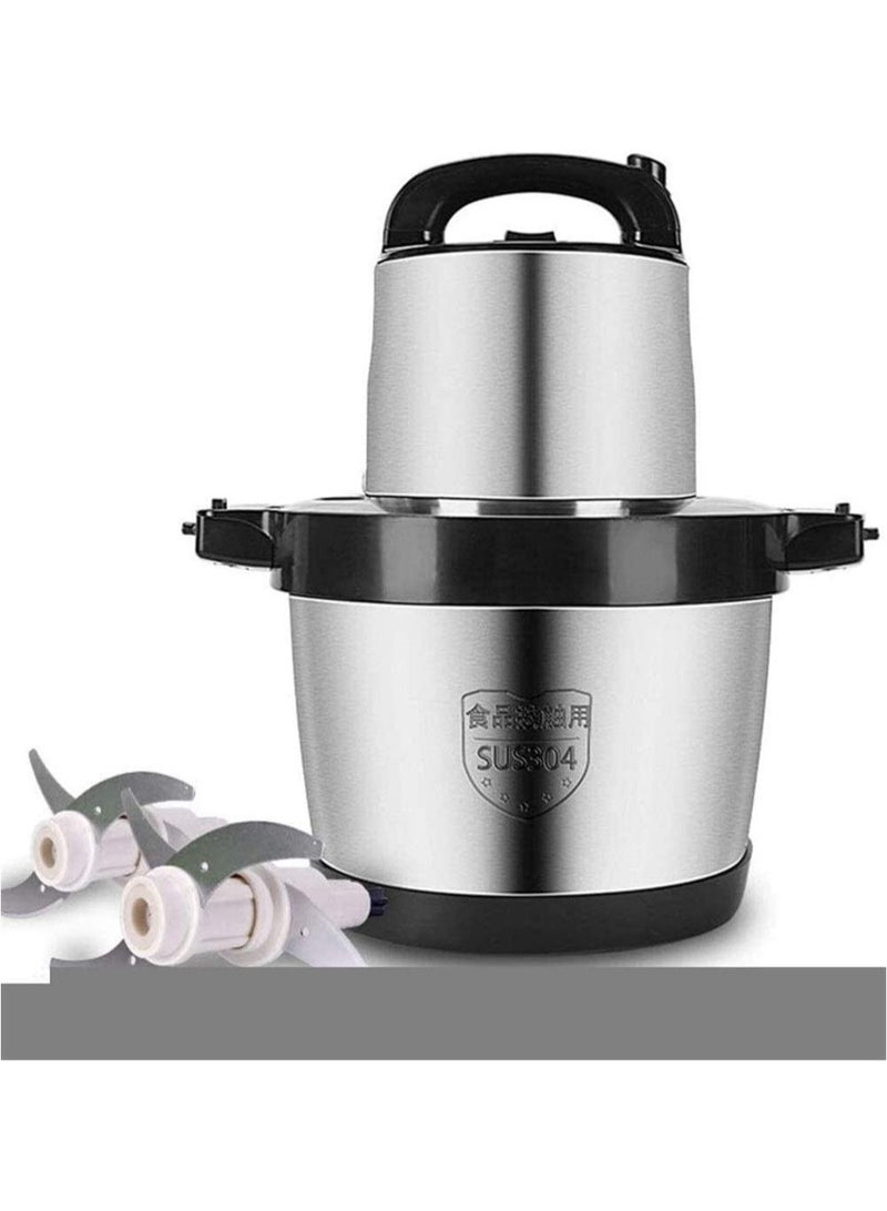 Electric Chopper 6 Litre Stainless Steel Electric Meat Grinder Heavy Duty 4500 watts Food Vegetables Cutter