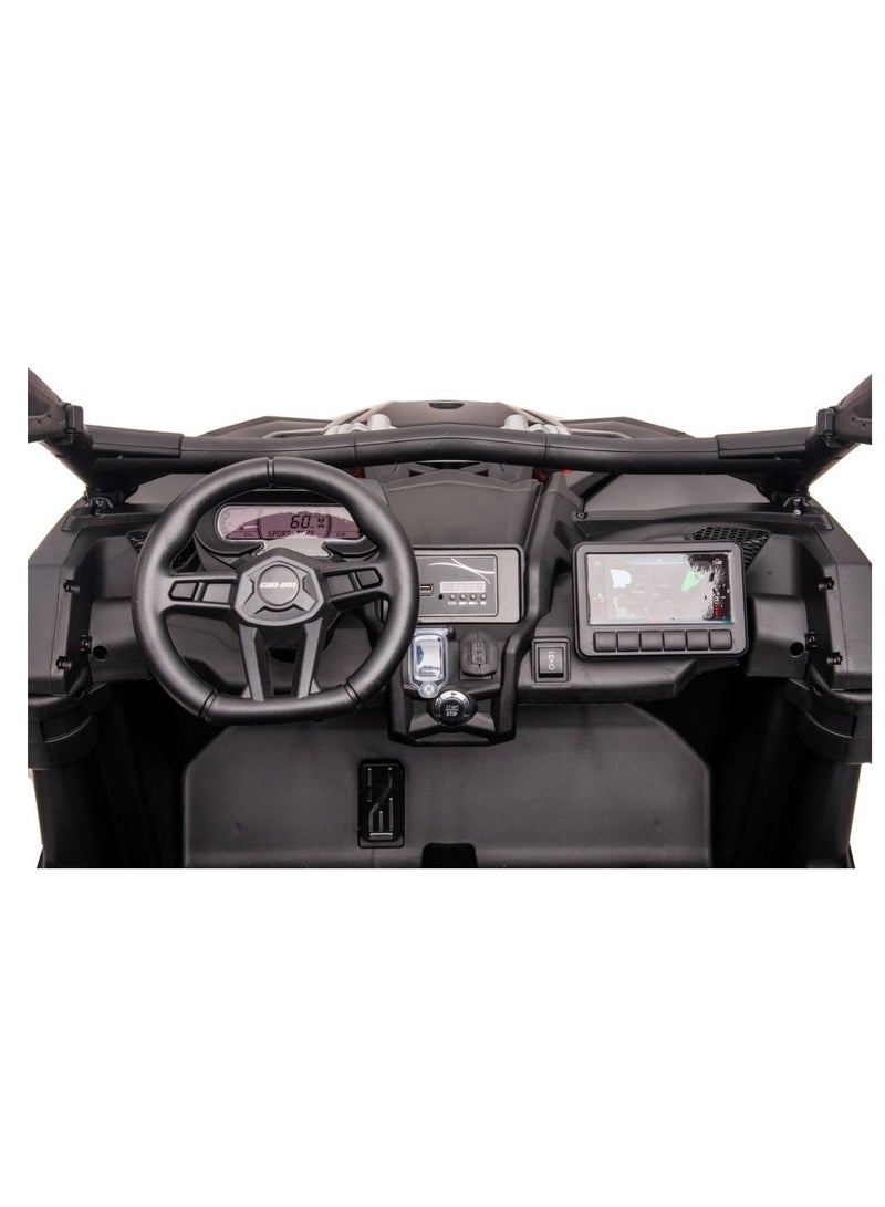 Can-Am Maverick Turbo RR Truck Plastic 12V14AH/4M - Blue
