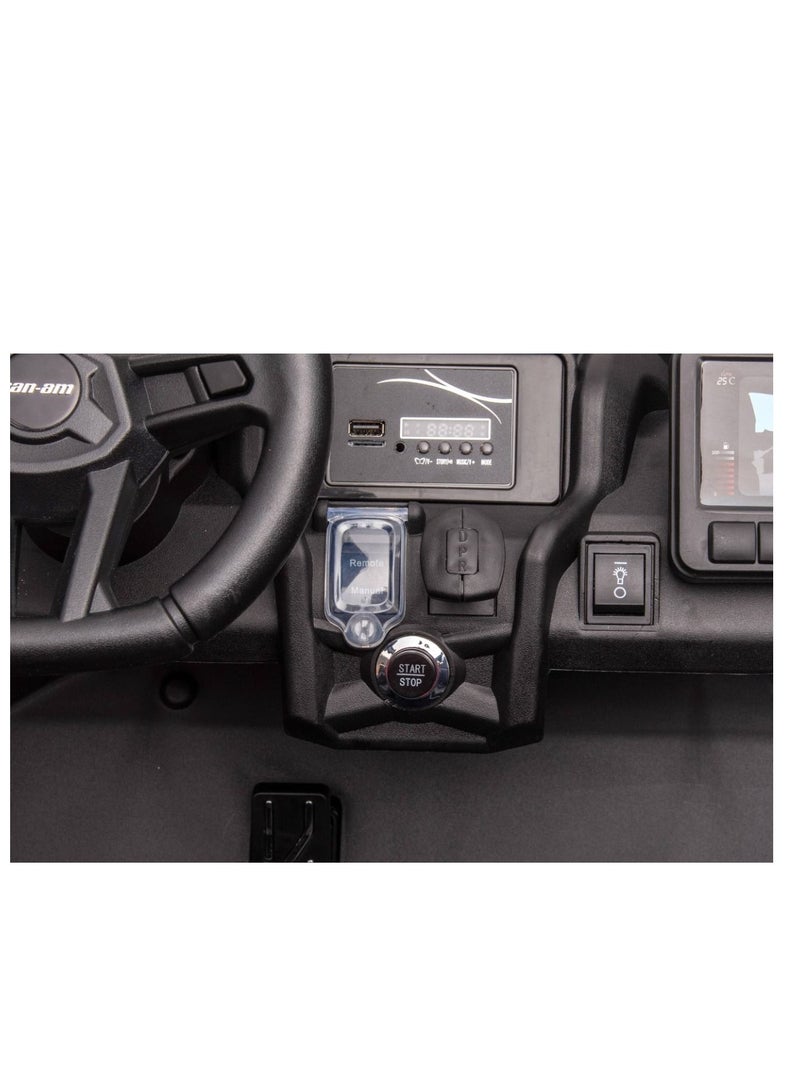 Can-Am Maverick Turbo RR Truck Plastic 12V14AH/4M - Blue