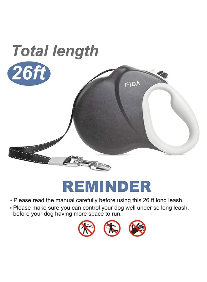 Heavy Duty Retractable Dog leash 26ft (8m)