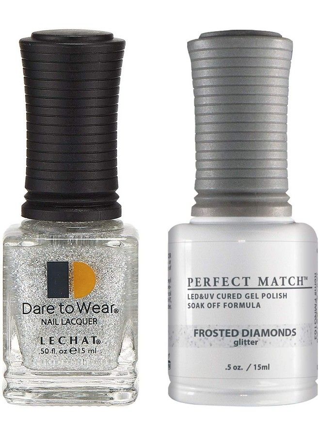 Perfect Match Gel Polish Frosted Diamonds 0.5 Ounce (Pms163)