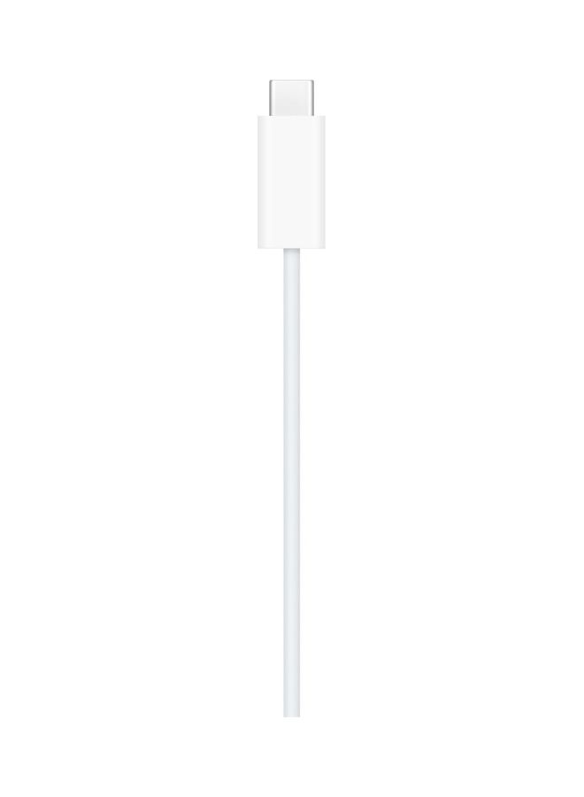 Watch Magnetic Fast Charger To USB-C Cable White