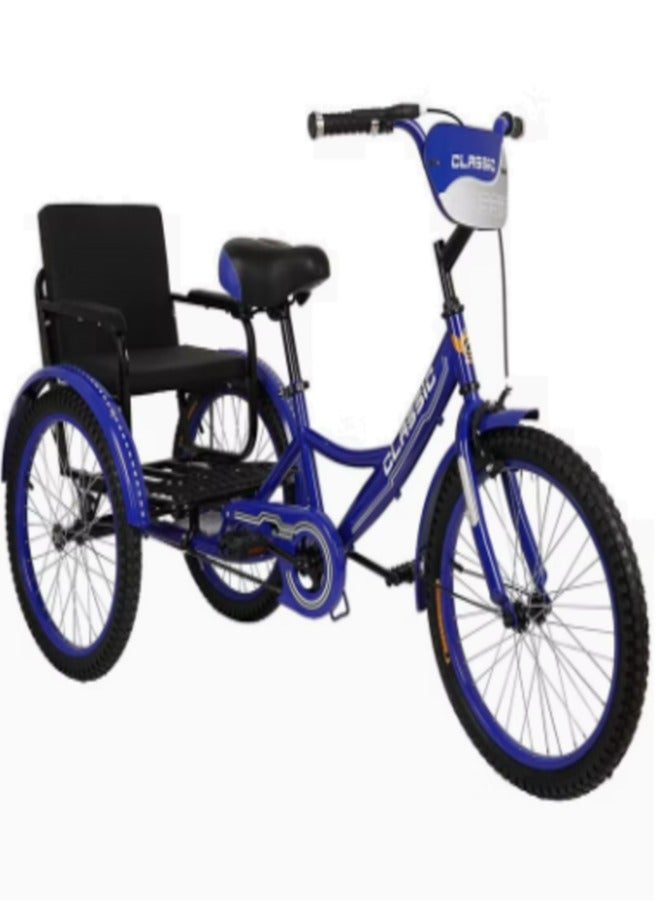 Classic Tricycle Back Seat - Blue, 12 Inch