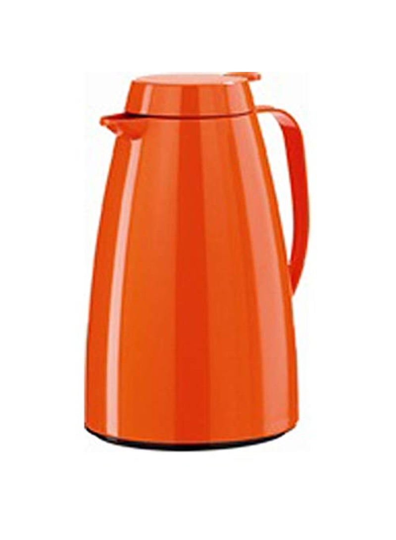 Emsa Basic Flask Quick Tip 1L - Orange | Hot & Cold Beverage Insulated Bottle