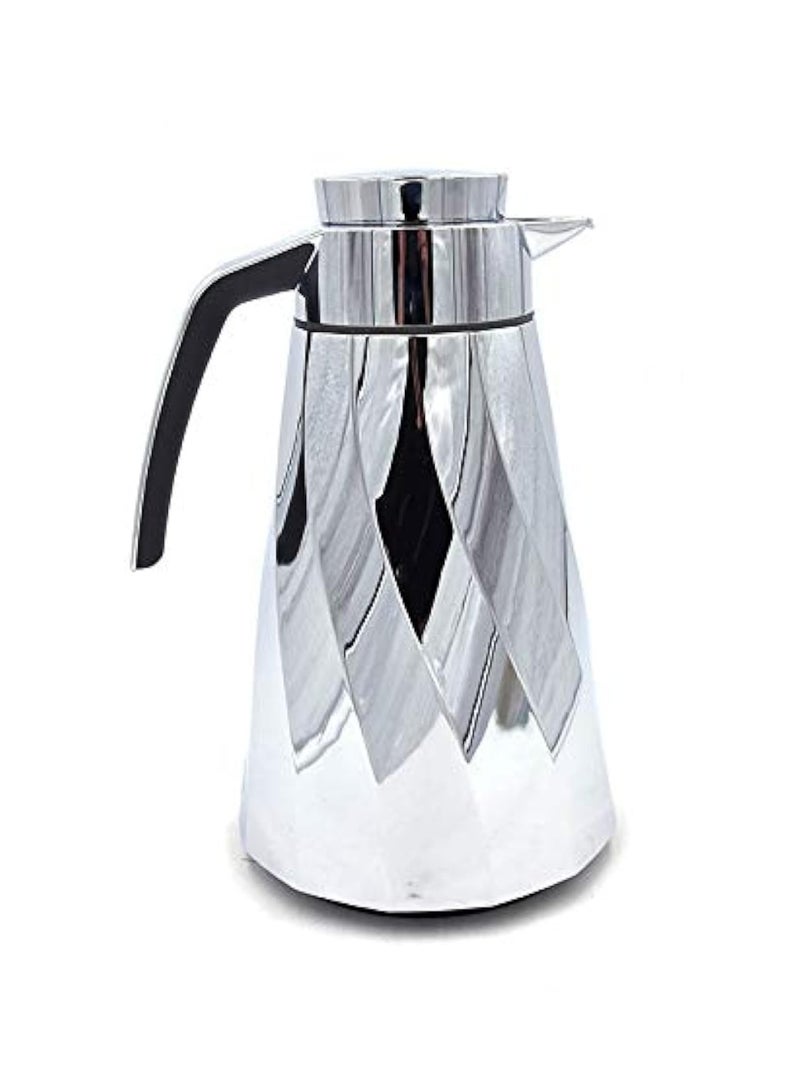 Cone Swirl Flask - Chrome 1.5L