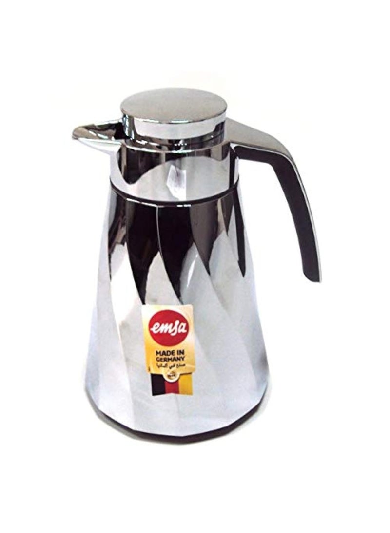 Cone Swirl Flask - Chrome 1L