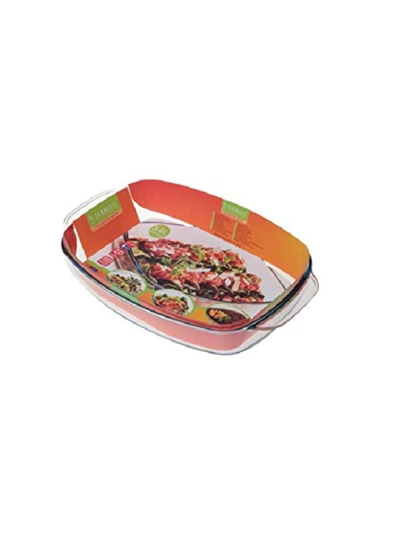 Glass Ovenware Rectangular  3.6L Borosilicate  Heat-Resistant  Glass  Suitable For Gas Cooker  Electrical And Oven.
