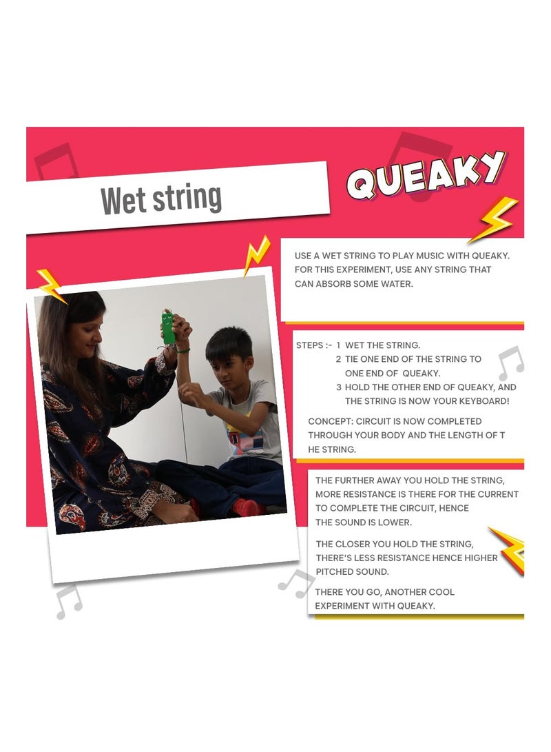 Blix Queaky - STEM Toy, Best Gift Toy for Kids, smiley toy with sound (Red)