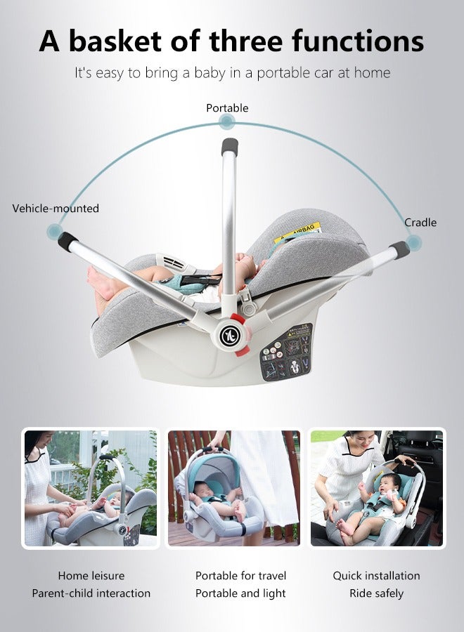 Baby Carrier Portable Baby Car Seat with Full Body Support Cushion