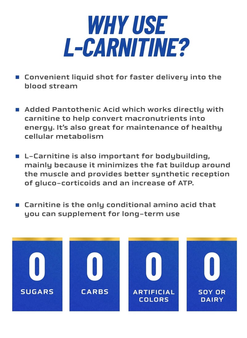 Ronnie Coleman L-Carnitine Xs 3000 473ml Orange Smash Flavor 31 Serving