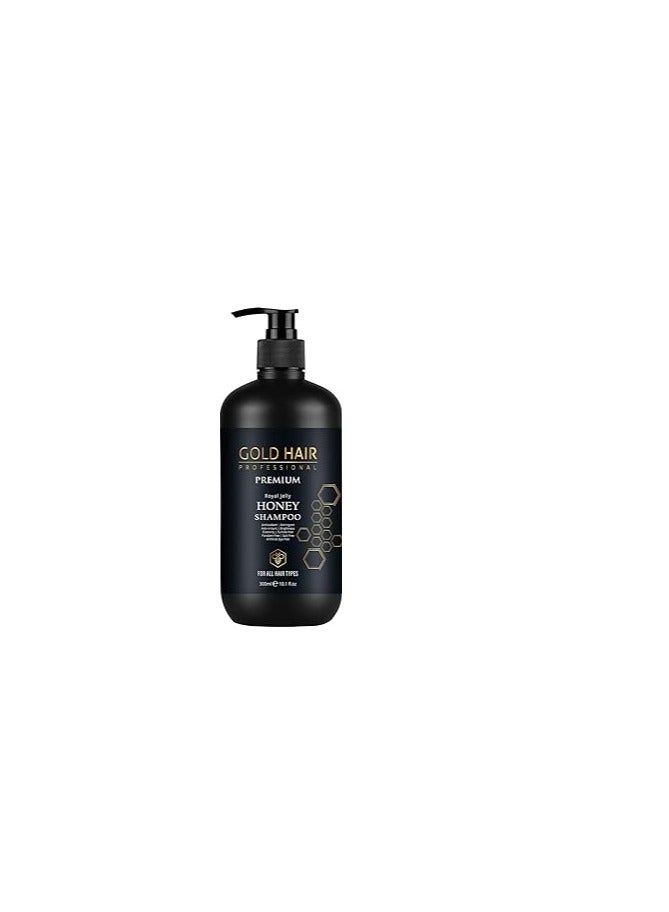 Gold Hair Professional Premium Home Care Shampoo for All Hair Types 300ml