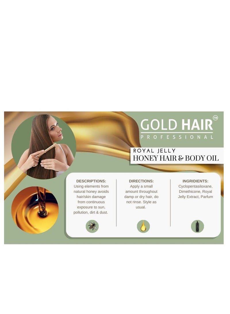 Gold Hair Professional Premium Hair and Body Honey Serum 100ml