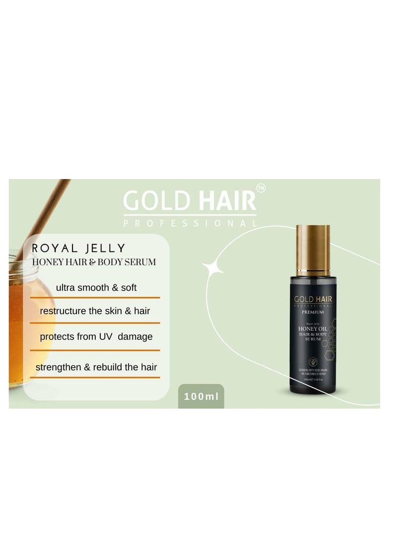 Gold Hair Professional Premium Hair and Body Honey Serum 100ml