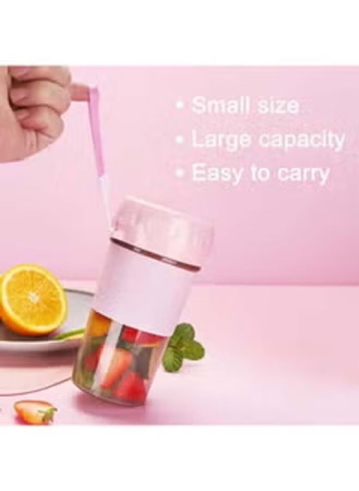 Portable USB Rechargeable Handheld Juicer Blender 300 ml 10 W JCSP002 Pink