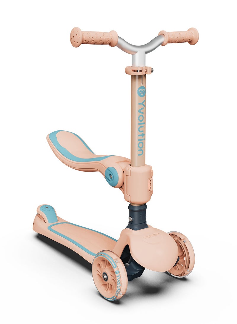 YVolution Yglider 2in1 Peach/Blue