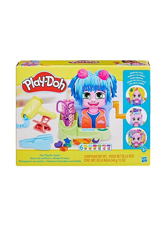 Hair Stylin' Salon Playset with 6 Cans, Pretend Play Toys for Girls and Boys Ages 3 and Up