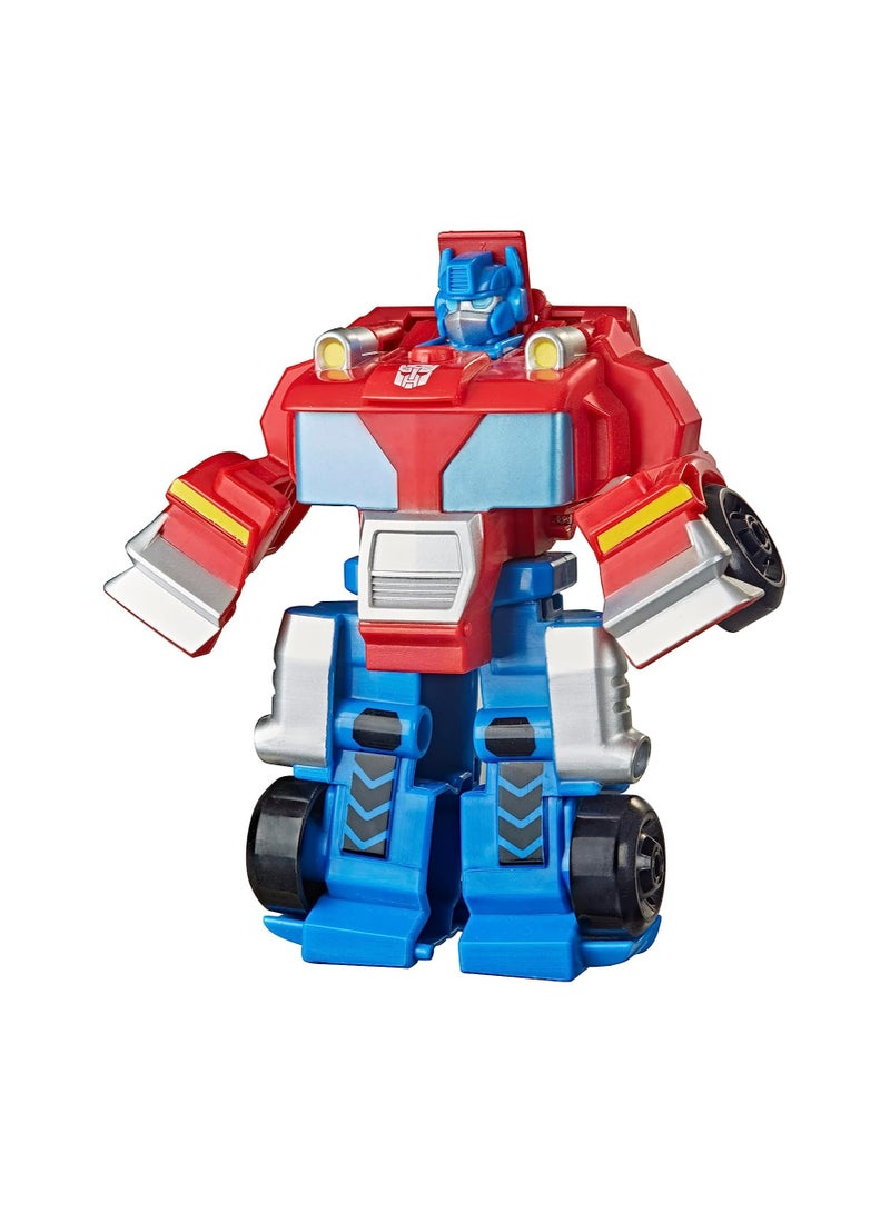 Transformers Playskool Heroes Rescue Bots Academy Team Optimus Prime Converting Toy, 4.5-Inch Action Figure