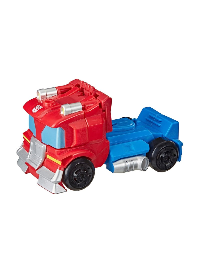 Transformers Playskool Heroes Rescue Bots Academy Team Optimus Prime Converting Toy, 4.5-Inch Action Figure