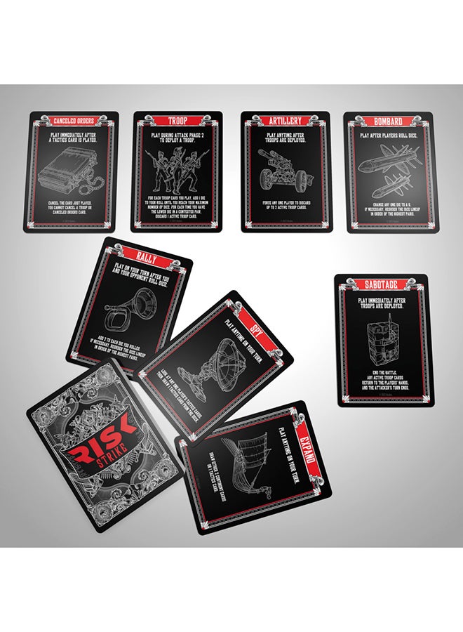 Strike Cards and Dice Game for Adults, Teens, and Kids Ages 10+, Quick-Playing Strategy Card Game for 2-5 Players, 20 Min. Average, Family Games