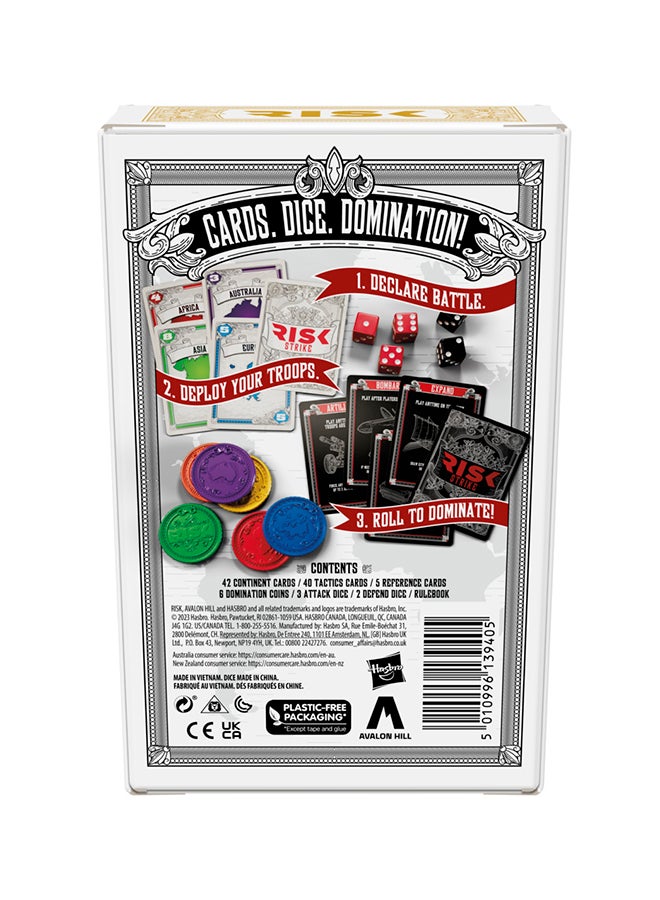 Strike Cards and Dice Game for Adults, Teens, and Kids Ages 10+, Quick-Playing Strategy Card Game for 2-5 Players, 20 Min. Average, Family Games