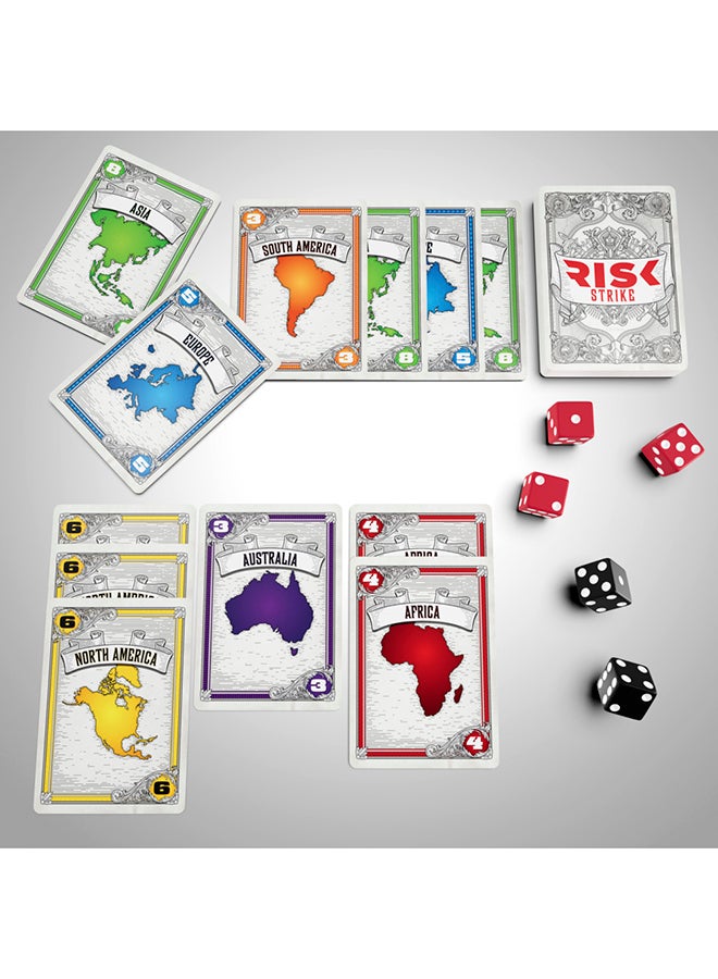 Strike Cards and Dice Game for Adults, Teens, and Kids Ages 10+, Quick-Playing Strategy Card Game for 2-5 Players, 20 Min. Average, Family Games