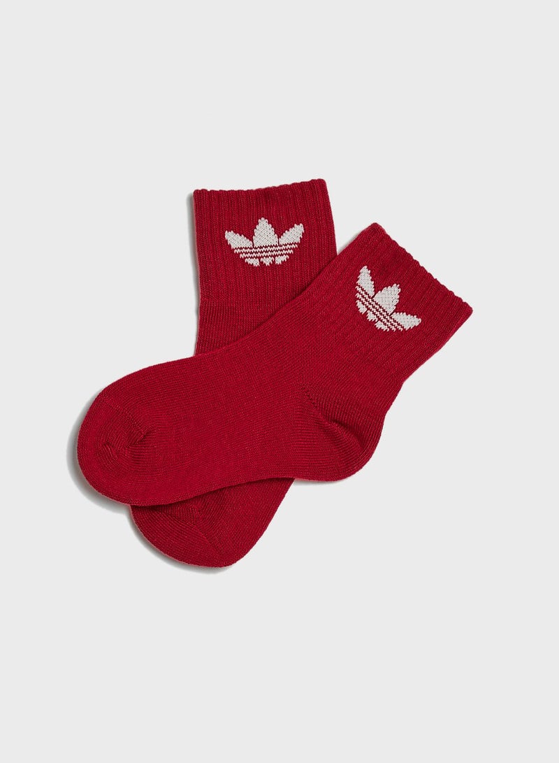 Kids 6 Pack Crew Socks