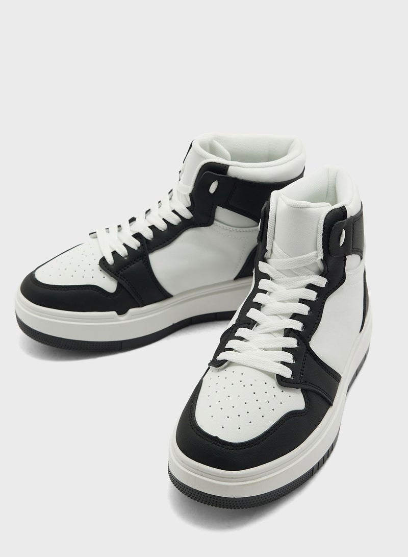 Platform High Top Court Sneaker