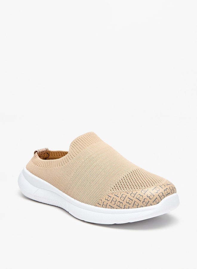 Womens Textured Slip-On Sneakers