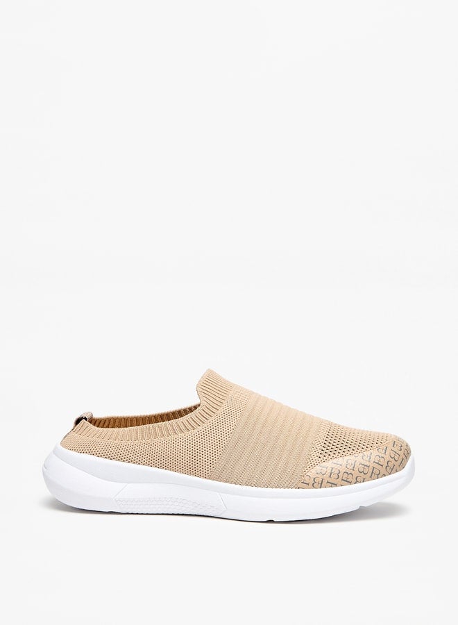 Womens Textured Slip-On Sneakers