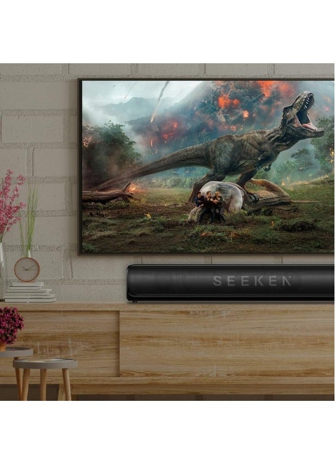 SEEKEN Soundbar, 10 Hours Playtime, USB Soundbeat Speakers for Computer Desktop Laptop PC