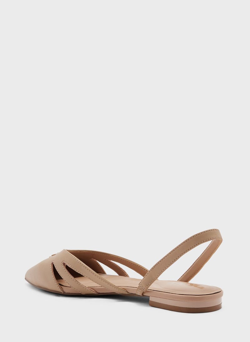 Verity Slingback Flat Sandals