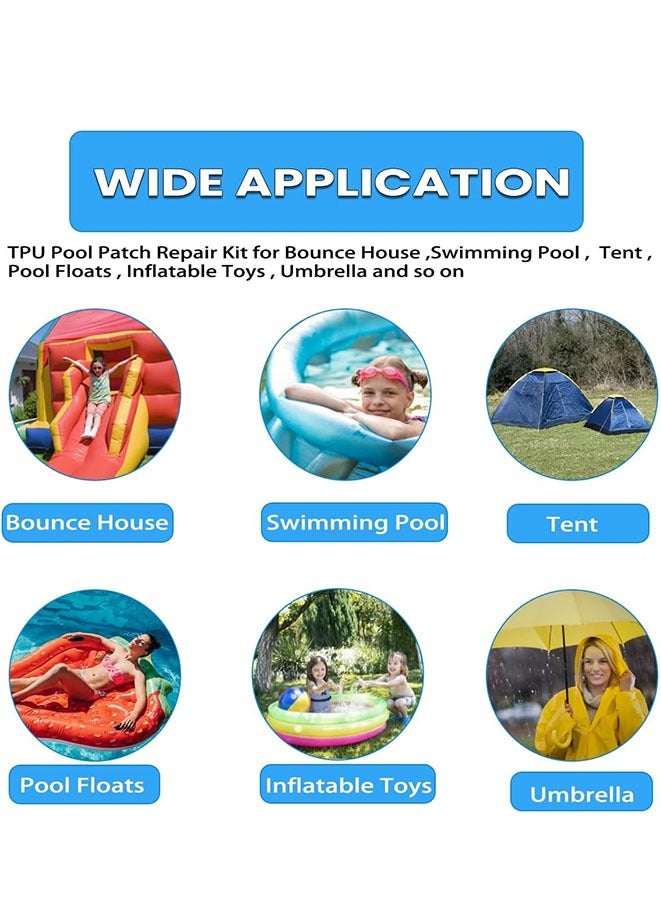 Self Adhesive Repair TPU Tape 3.0 x 150 Inch Air Mattress Patch Kit Swimming Pool Tent Patch Inflatable Toys Swimming Pools Swimming Ring Canvas Canopy Inflatable Toys