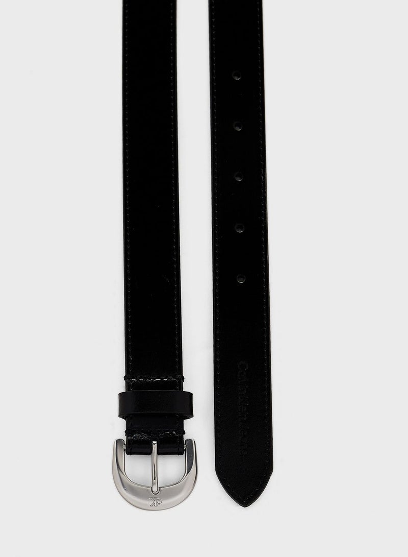 Logo Detailed Non Allocated Hole  Belt