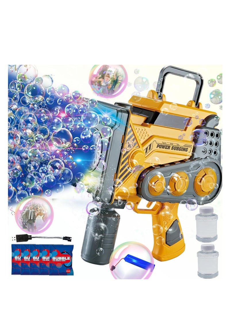 Baybee Automatic Bubble Gun Machine Toys For Kids With Lights & 16 Holes Bubbles Maker, Blower Machine Party Blaster Summer Toys for Birthday Wedding Party Outdoor Best Gift Toys for kids Boy Girl